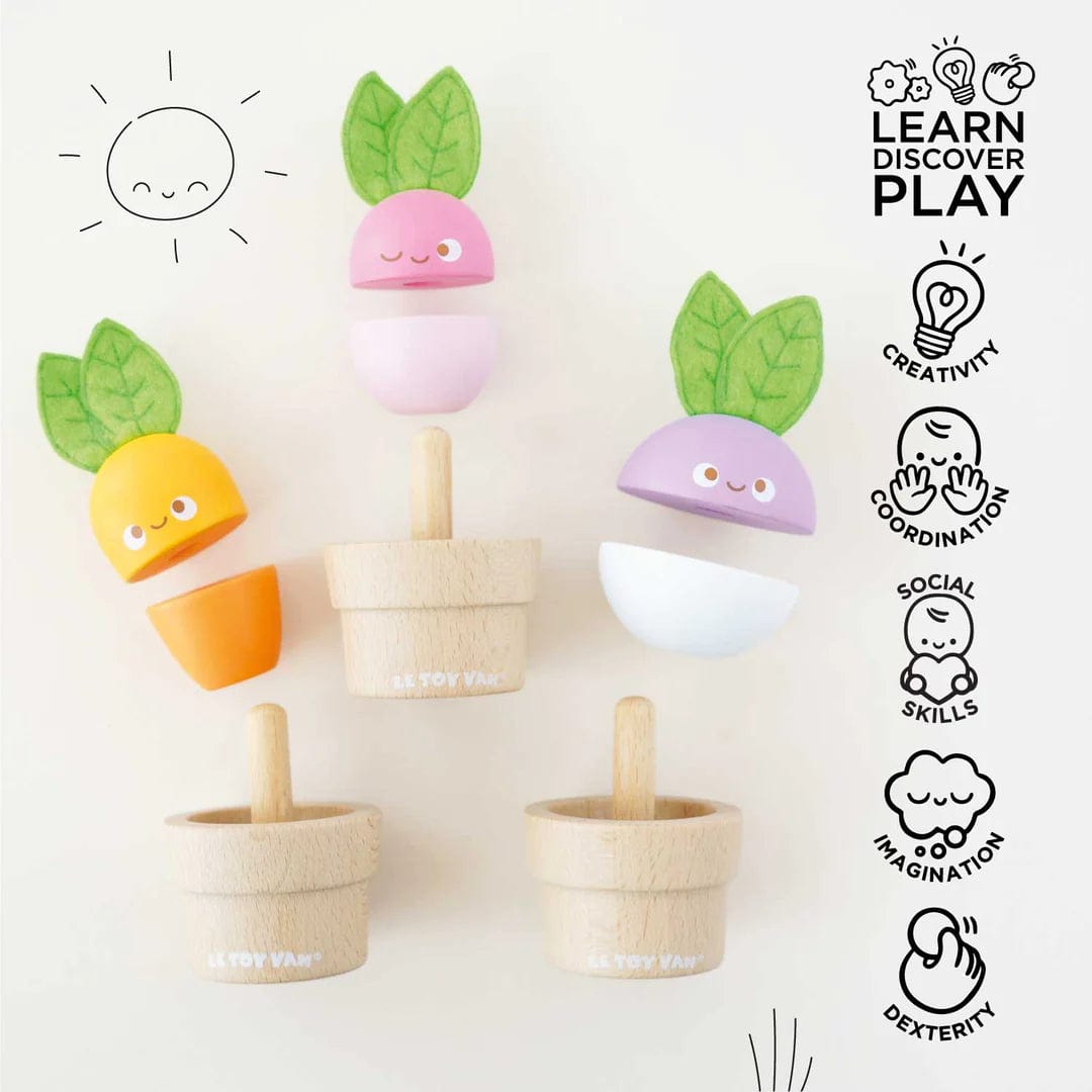 Stacking Wooden Veggies Le Toy Van Lil Tulips