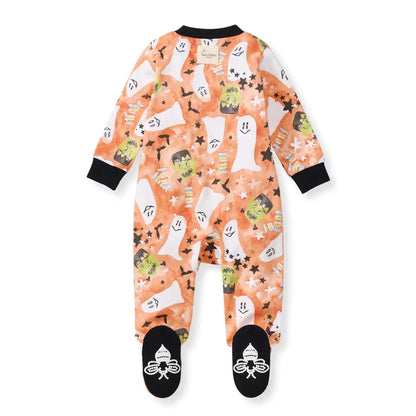 Starry Ghost Footie Burt's Bees Baby Lil Tulips