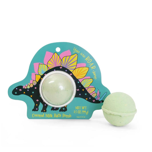 Stegosaurus Dinosaur Bath Bomb Cait + Co Lil Tulips