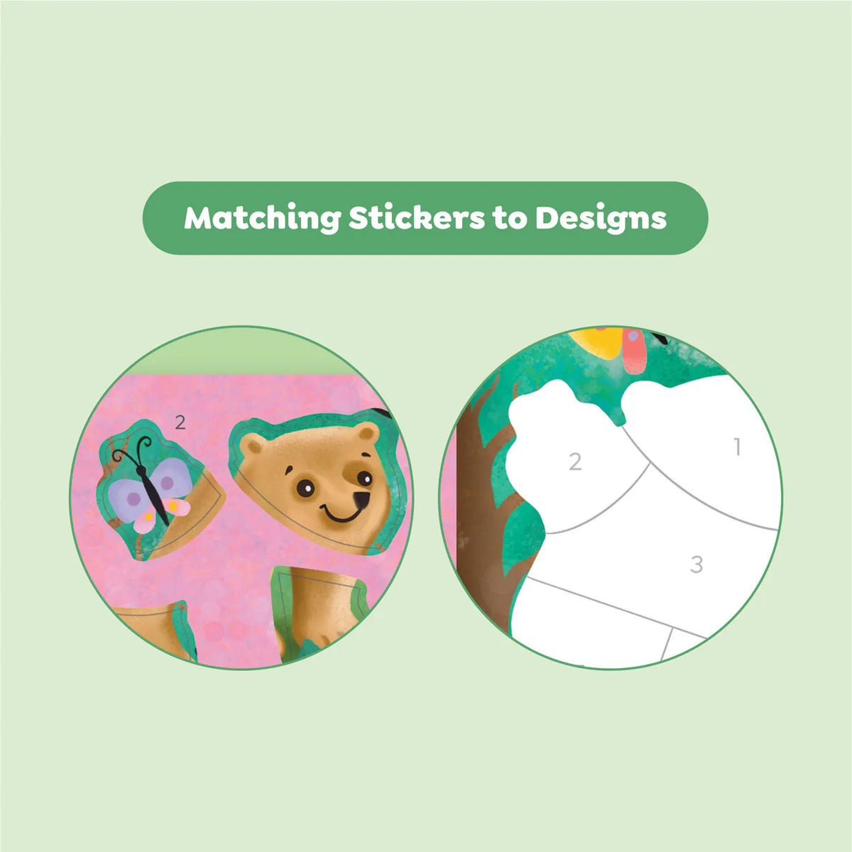 Sticker By Numbers - Animals Tiger Tribe Lil Tulips