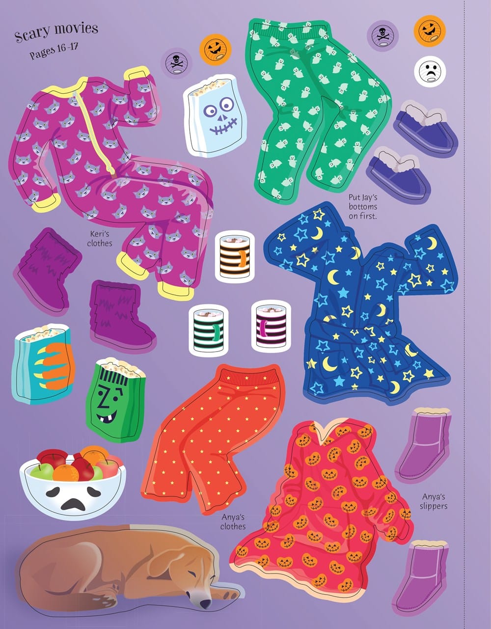 Sticker Dolly Dressing Halloween Party Harper Collins Childrens Lil Tulips