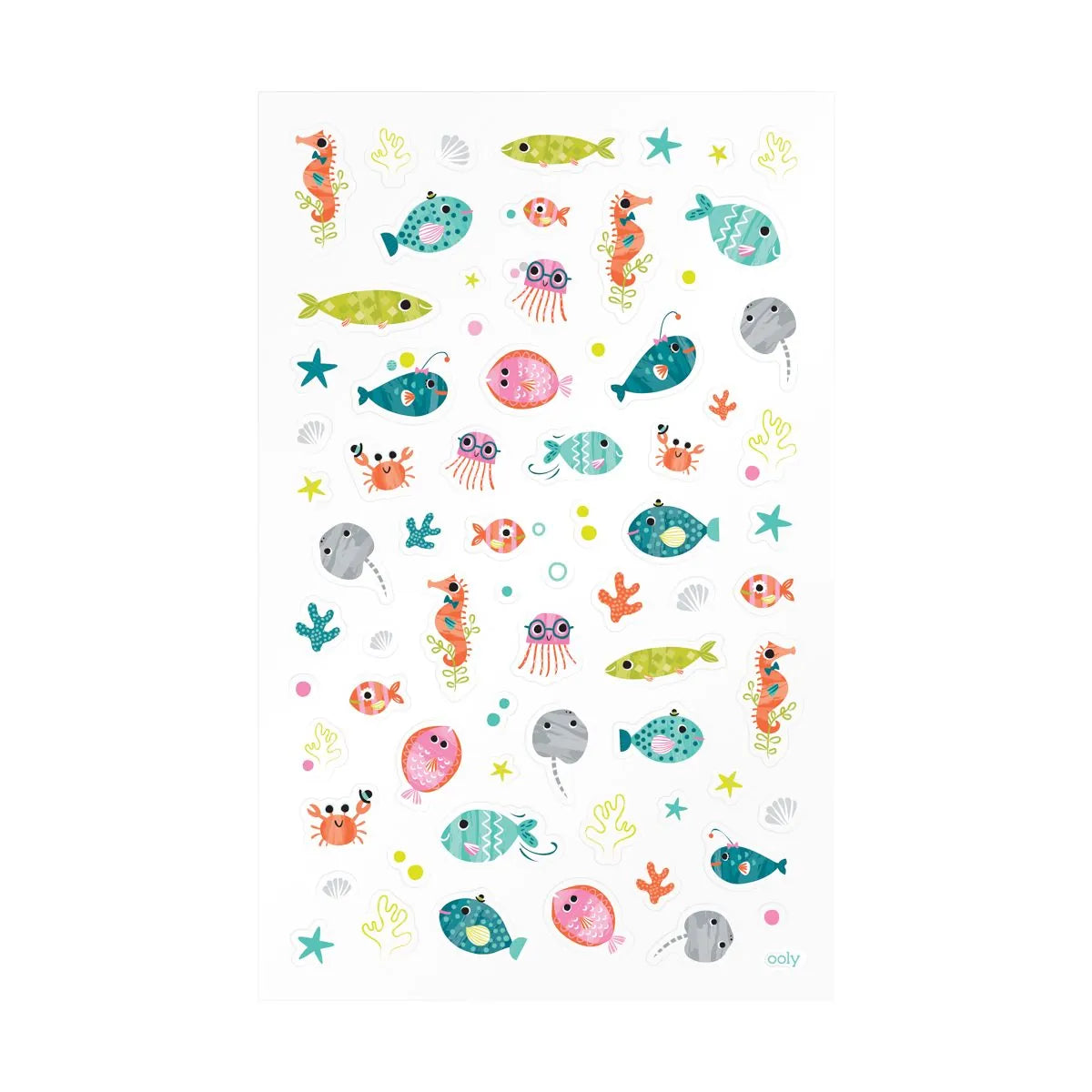 Stickiville: Standard Stickers - Ocean Buddies (1 Sheet) OOLY Lil Tulips