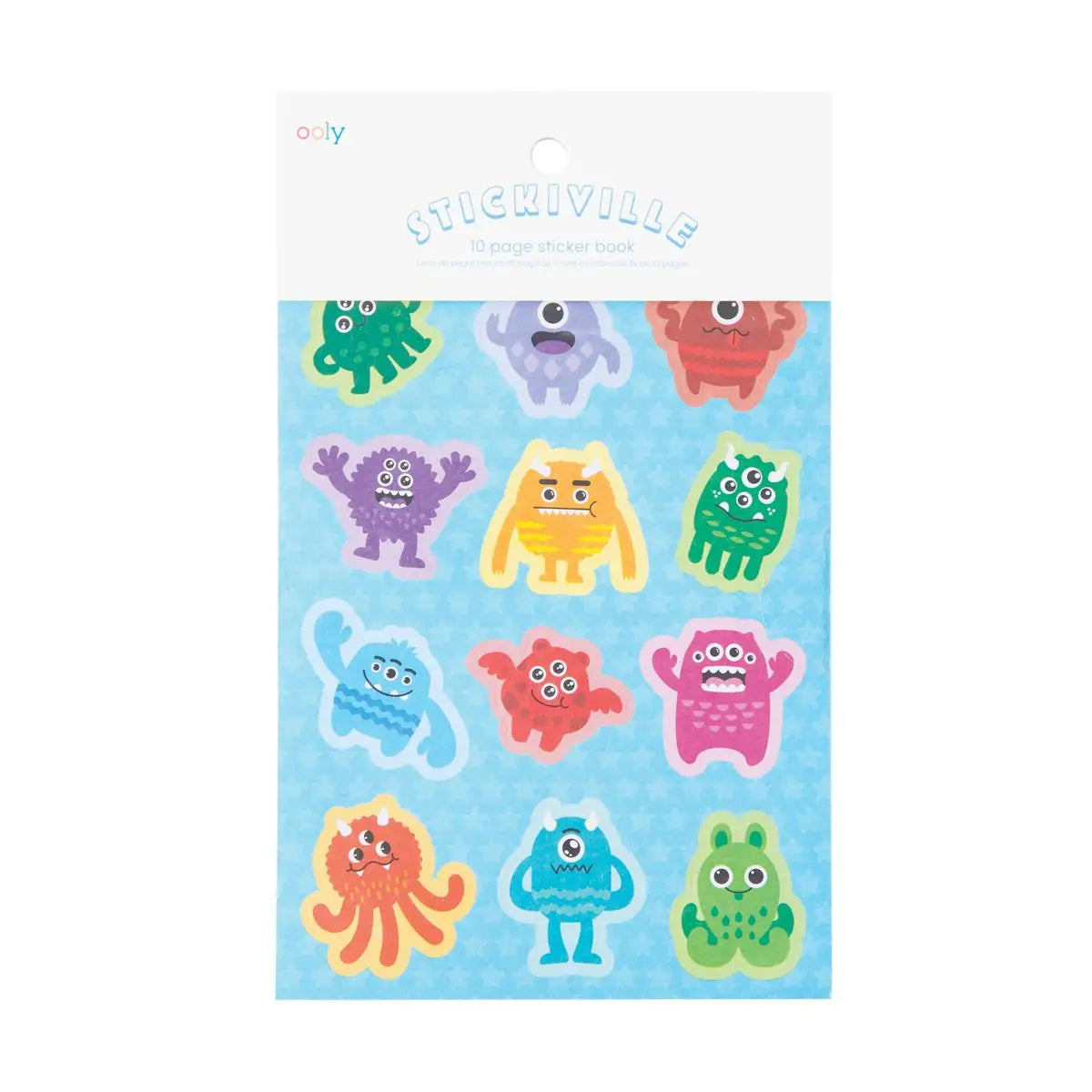 Stickiville Stickers: Monsters - Book (10 Sheets) OOLY Lil Tulips