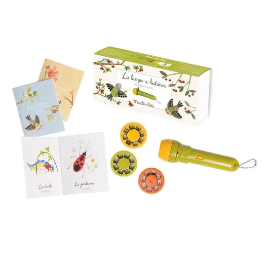 Storybook Torch - Garden Theme with 3 Mini Books Moulin Roty Lil Tulips