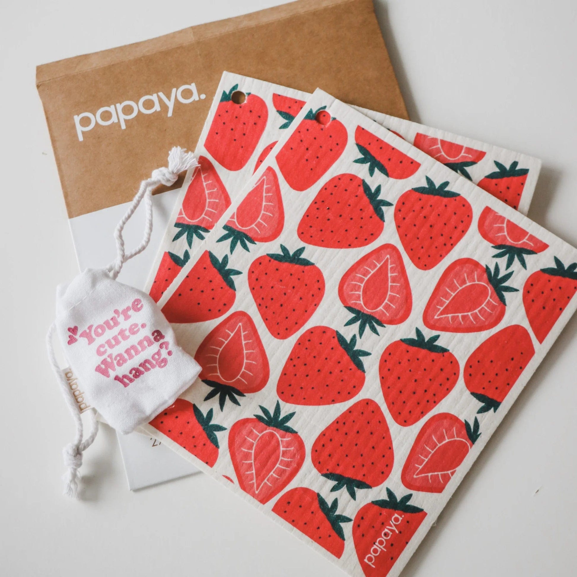 Strawberry Blonde Reusable Paper Towels Papaya Reusables Lil Tulips