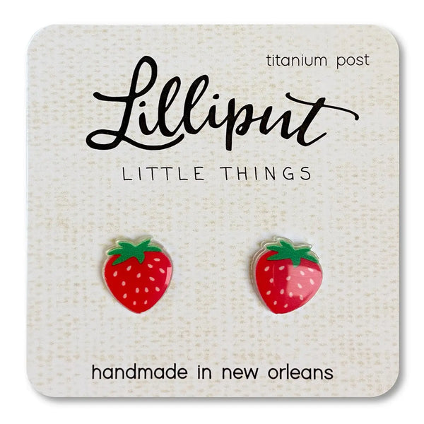 Strawberry Earrings Lilliput Little Things Lil Tulips