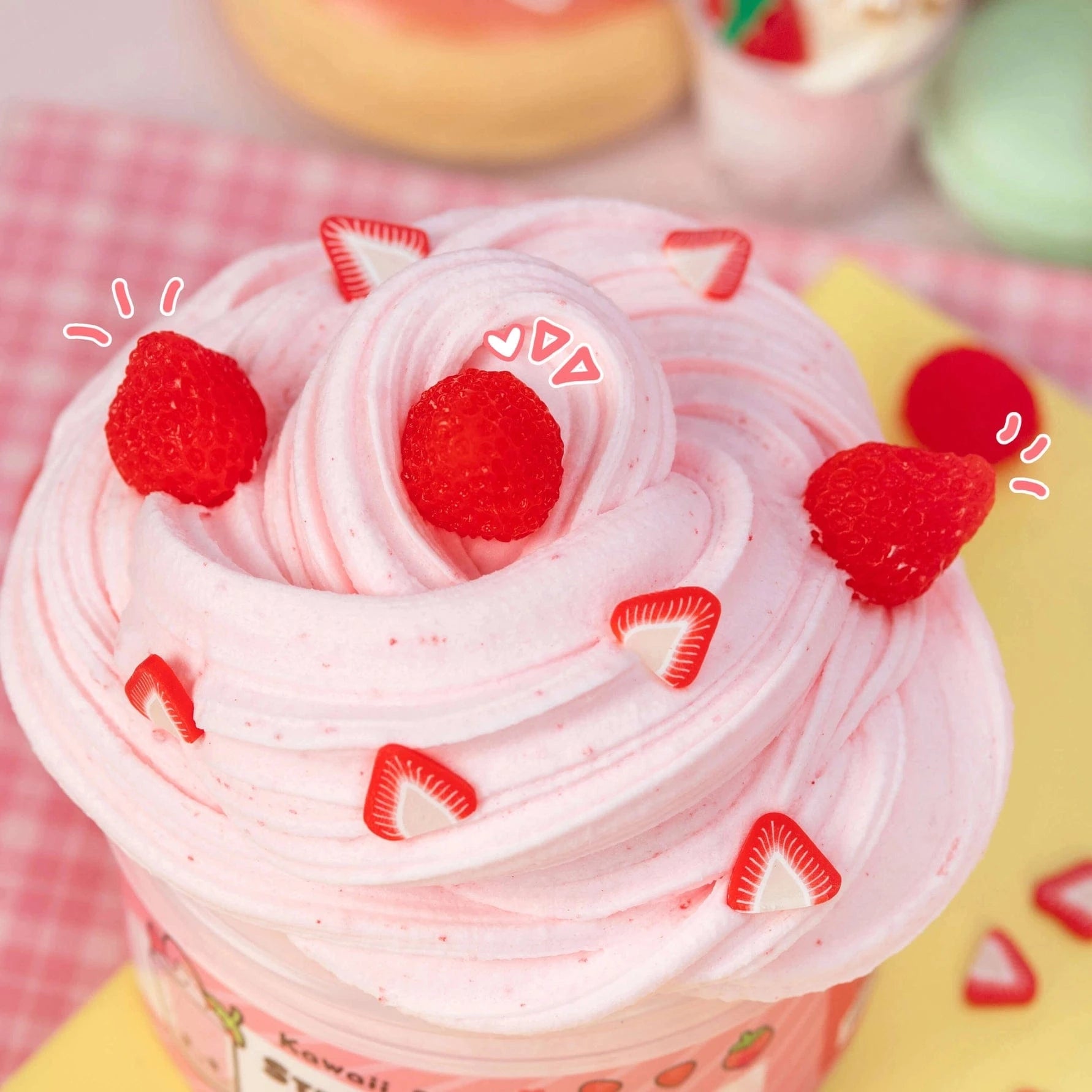 Strawberry Mousse Fluffy Butter Slime Kawaii Slime Company Lil Tulips