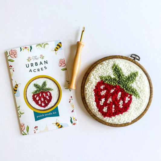 Strawberry Punch Needle Kit The Urban Acres Lil Tulips