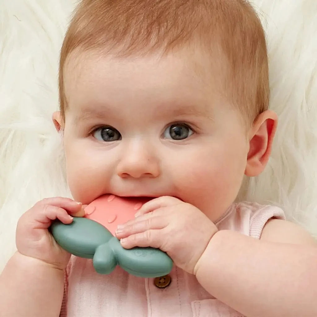 Strawberry Sweetie Rattle™ Itzy Ritzy Pacifiers & Teethers Lil Tulips