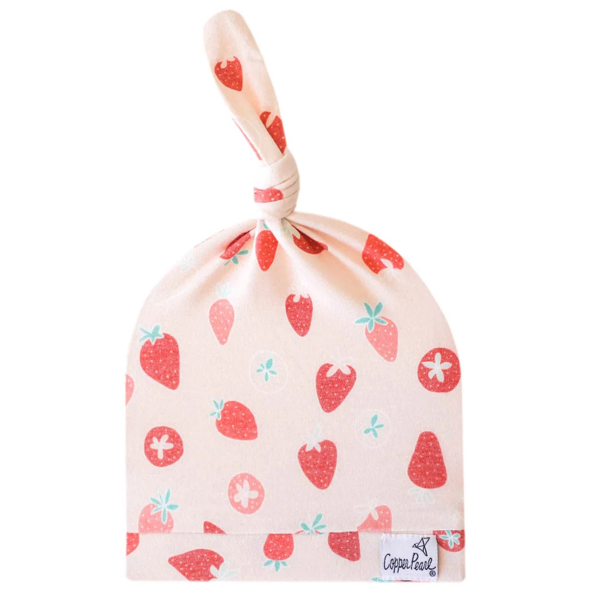 Strawberry Top Knot Hat 0-4 Months Copper Pearl Copper Pearl Lil Tulips