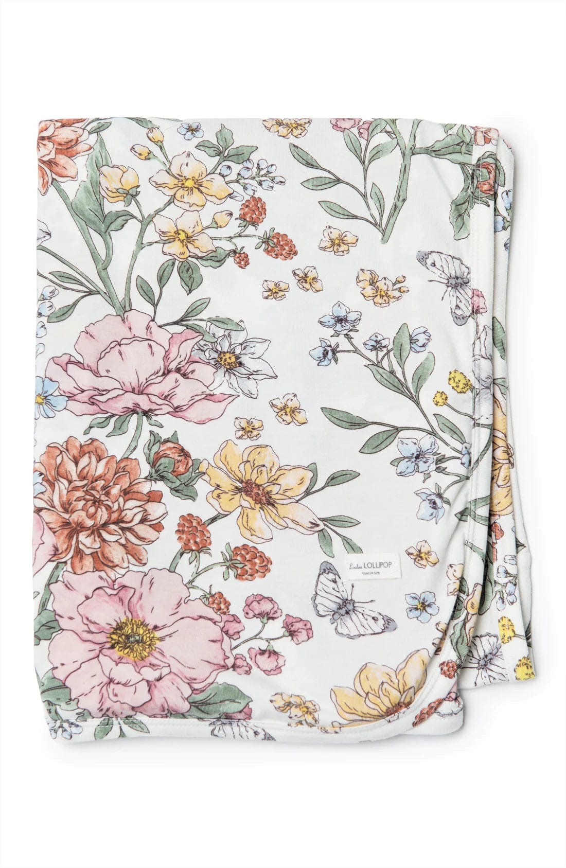 Stretch Knit Blanket - Secret Garden LouLou Lollipop Lil Tulips