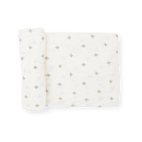 Stretch Knit Swaddle Blanket - Grey Cross Little Unicorn Lil Tulips