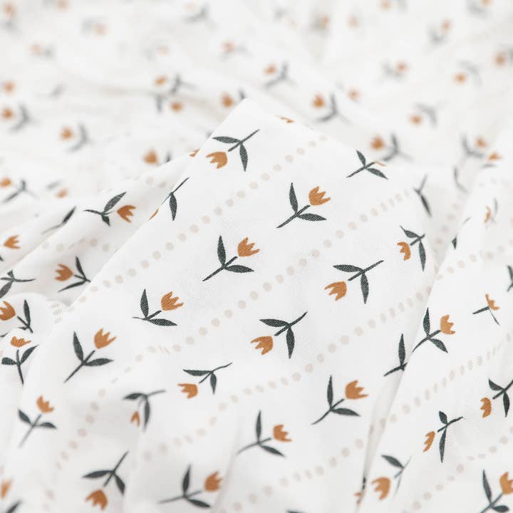 Stretch Knit Swaddle Blanket - Tulip Stripe Default Little Unicorn Lil Tulips