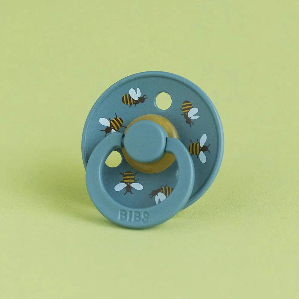 STUDIO Colour 2 PACK Bumblebee - Breeze/Petrol Bibs Pacifier Lil Tulips