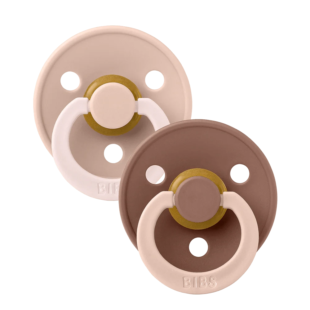 STUDIO Colour 2 Pack Fusion - Blush Woodchuck Mix Bibs Pacifier Lil Tulips
