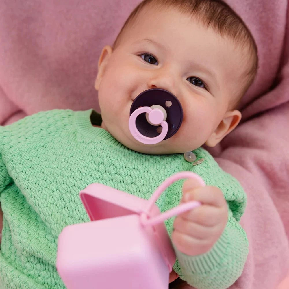 STUDIO Colour 2 Pack Fusion - Dusky Lilac Plum Mix Bibs Pacifier Lil Tulips