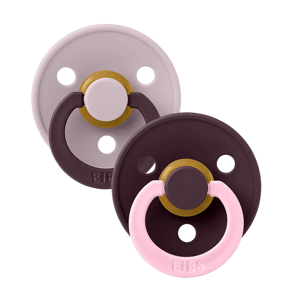 STUDIO Colour 2 Pack Fusion - Dusky Lilac Plum Mix Bibs Pacifier Lil Tulips