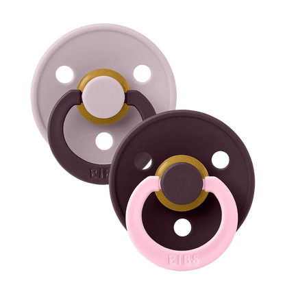 STUDIO Colour 2 Pack Fusion - Dusky Lilac Plum Mix Bibs Pacifier Lil Tulips