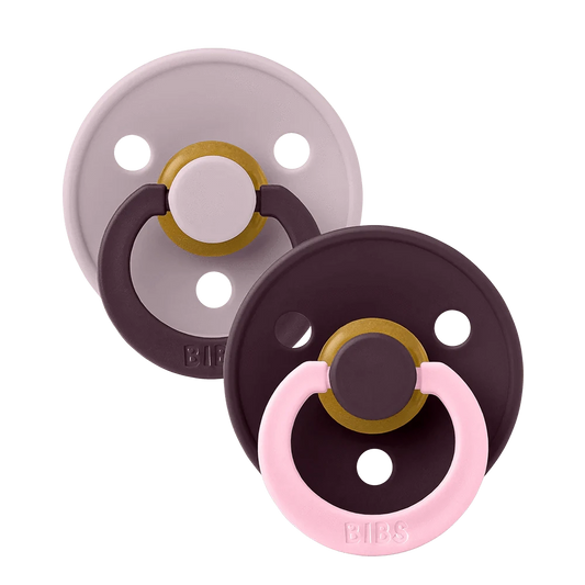 STUDIO Colour 2 Pack Fusion - Dusky Lilac Plum Mix Bibs Pacifier Lil Tulips