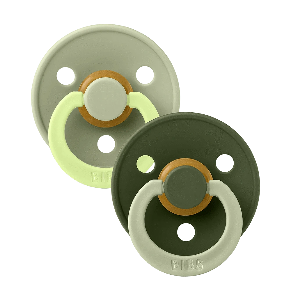 STUDIO Colour 2 Pack Fusion - Sage Hunter Green Mix Bibs Pacifier Lil Tulips