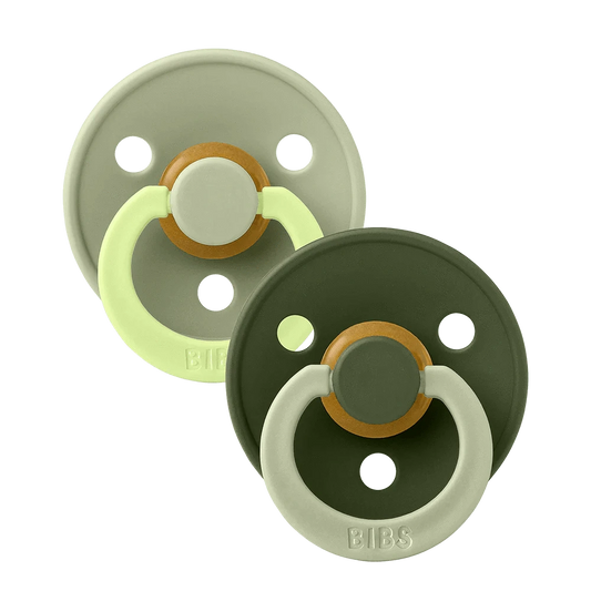 STUDIO Colour 2 Pack Fusion - Sage Hunter Green Mix Bibs Pacifier Lil Tulips