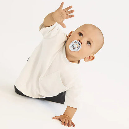 STUDIO Colour 2 Pack Polka - Baby Blue/Steel Blue Bibs Pacifier Lil Tulips