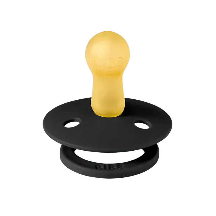 STUDIO Colour 2 Pack Polka - Ivory/Black Bibs Pacifier Lil Tulips