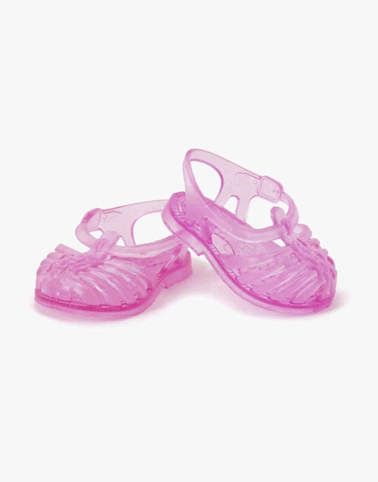Sun Beach Sandals for Doll - Pink Glitter Minikane Lil Tulips