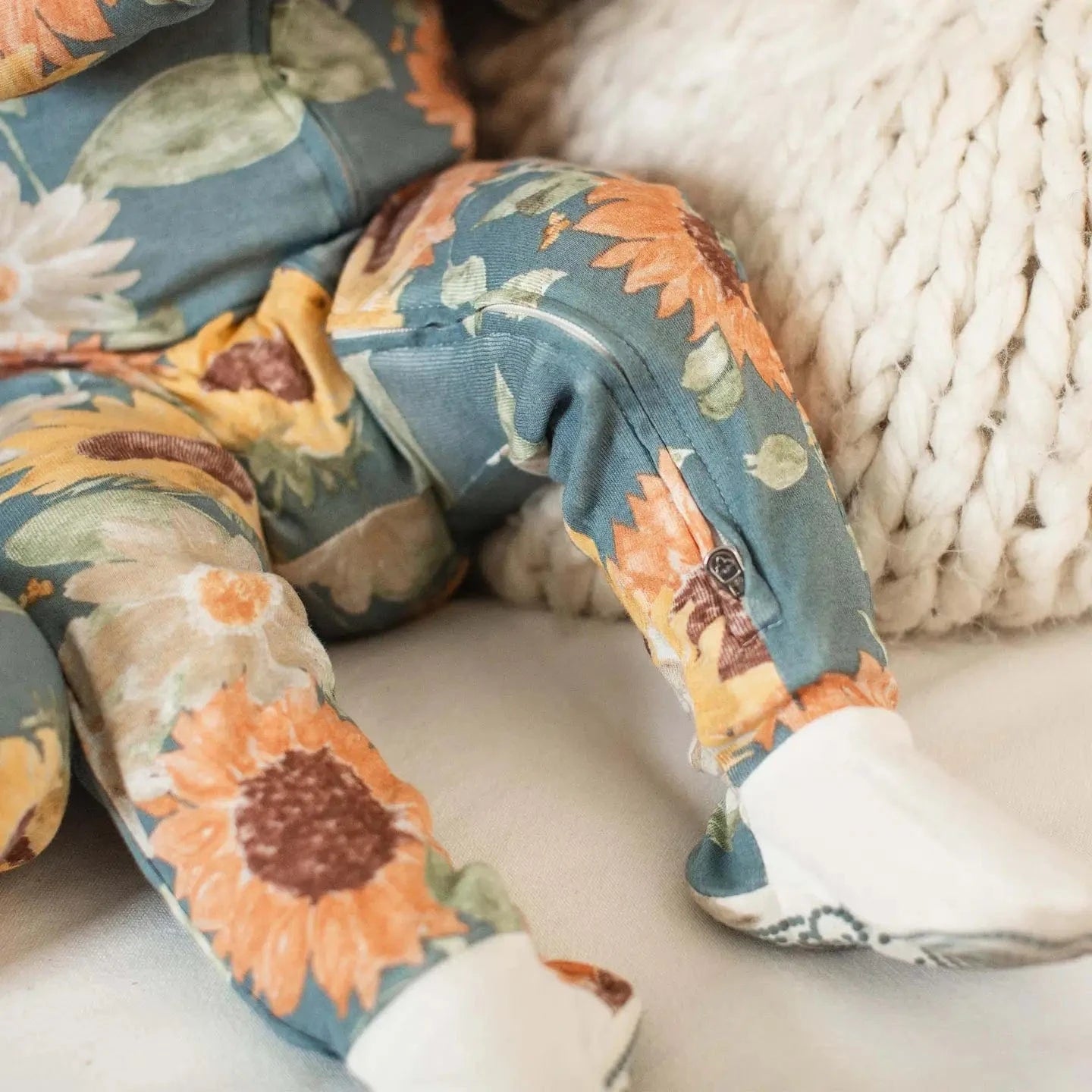 Sunflowers Sleep & Play Burt's Bees Baby Lil Tulips