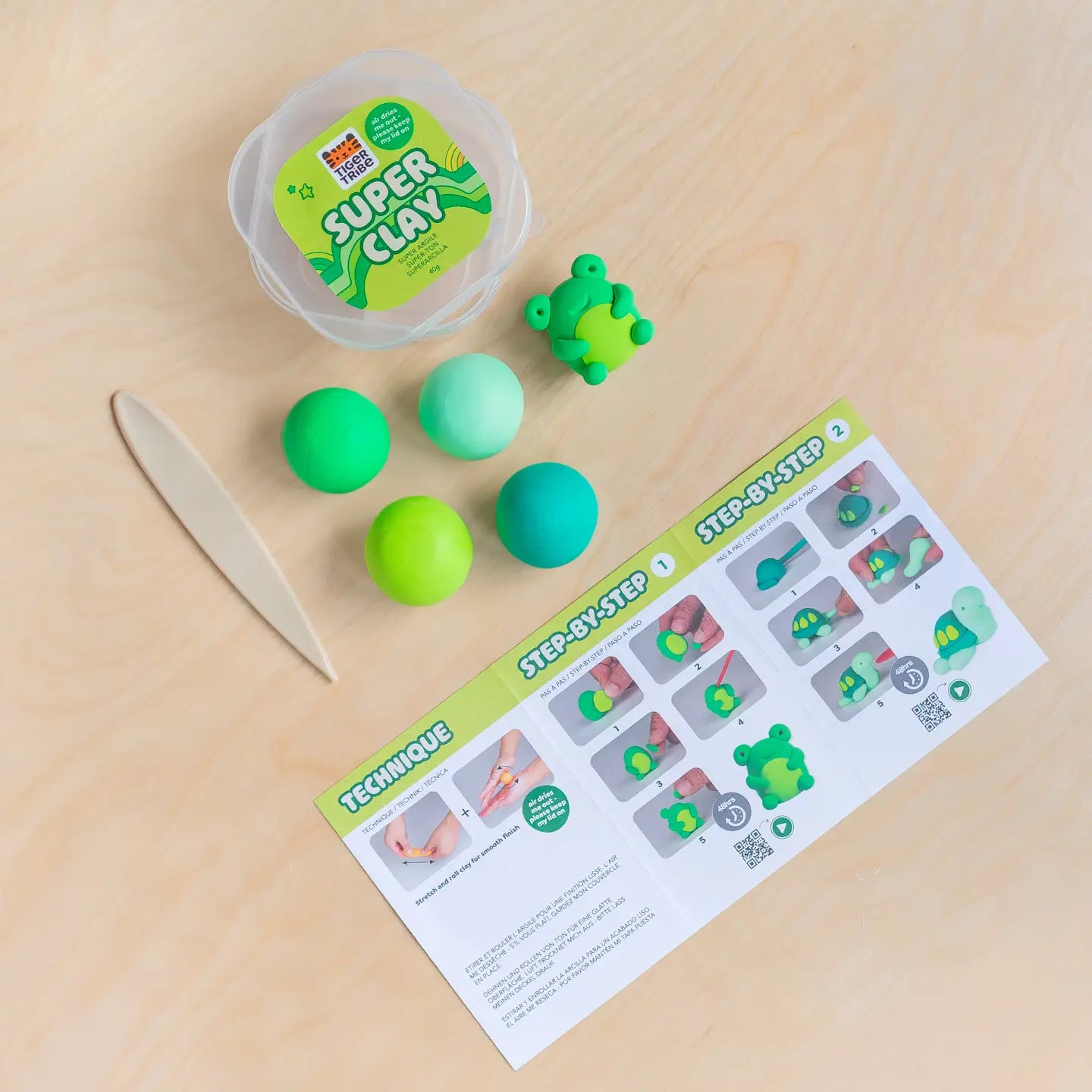 Super Clay - Jungle (Greens) Tiger Tribe Lil Tulips