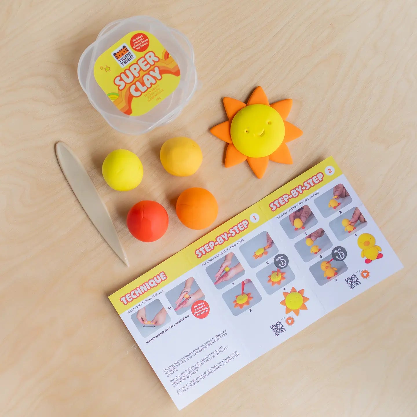 Super Clay - Sunrise (Yellow + Orange) Tiger Tribe Lil Tulips