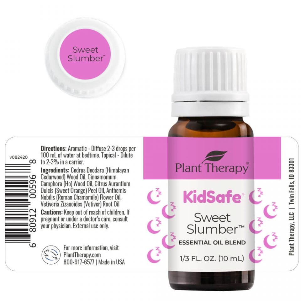 Plant Therapy KidSafe Sweet Slumber Essential Oil Blend 10 ml (1/3 oz) 100% Pure