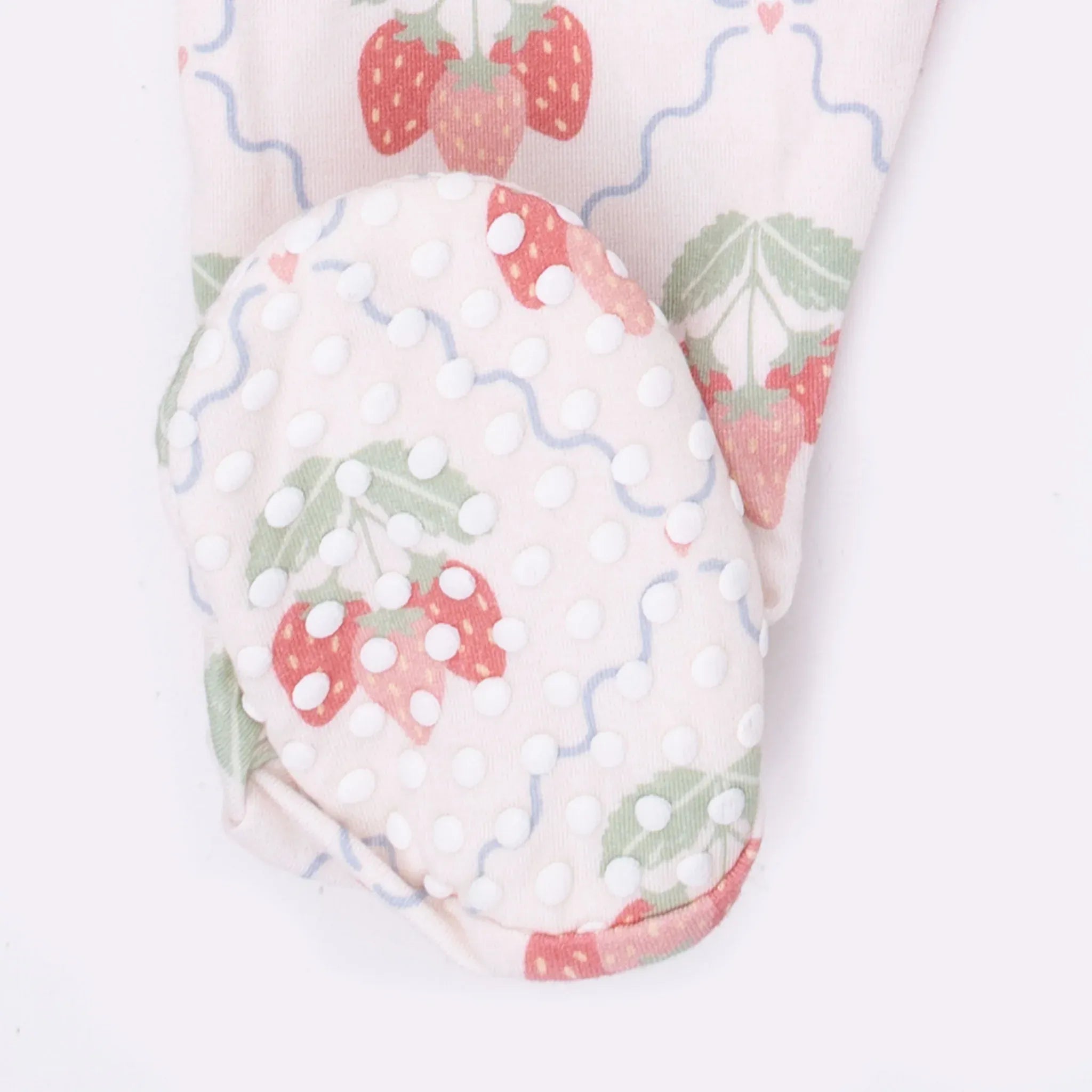 Sweet Strawberries - 2 Way Ruffle Back Zipper Footie Angel Dear Lil Tulips