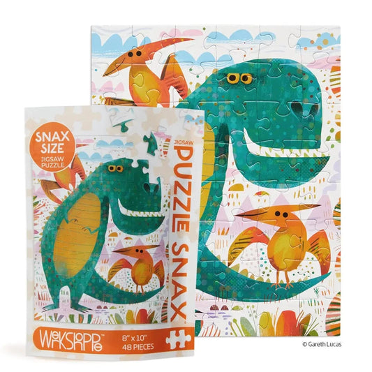 T-Rex and Friends 48 Piece Kids Puzzle Snax WerkShoppe Lil Tulips