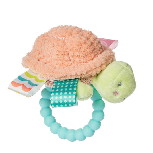Taggies Tippy Turtle Teether Rattle – 6″ Mary Meyer Lil Tulips