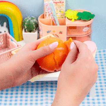Tangerine Cutie Peeling Fidget Squishy Toy Kawaii Slime Company Lil Tulips