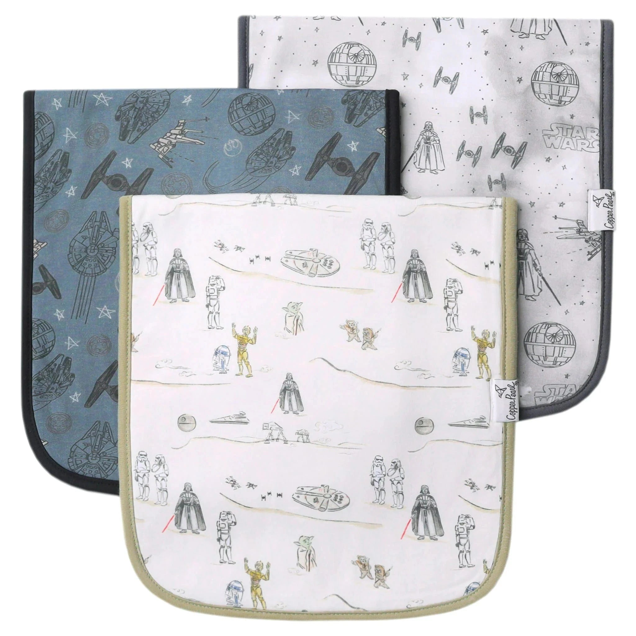 Tatooine™  Burp Cloth Set Copper Pearl Lil Tulips
