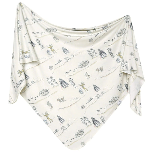 Tatooine Knit Swaddle Blanket Copper Pearl Lil Tulips