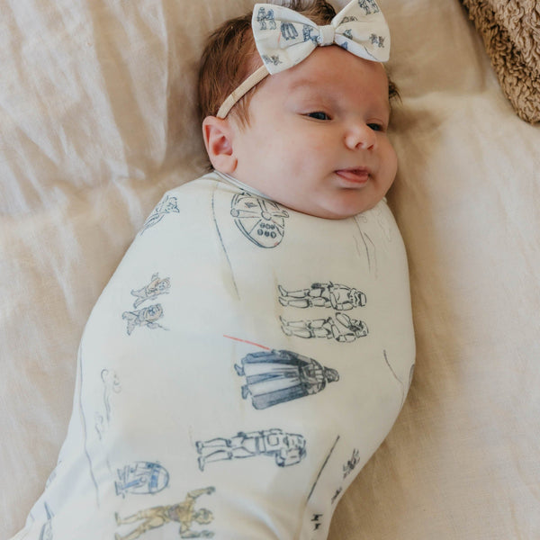 Tatooine Knit Swaddle Blanket Copper Pearl Lil Tulips