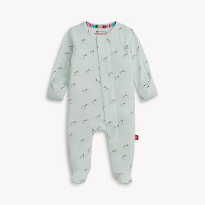 Teal Savannah Plains Modal Footie Magnetic Me Lil Tulips