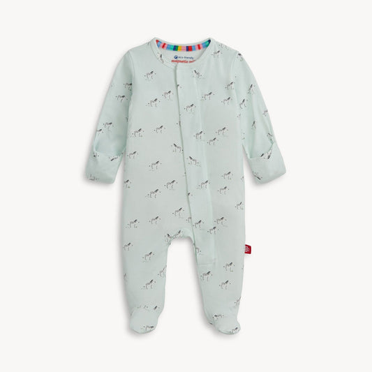 Teal Savannah Plains Modal Footie Magnetic Me Lil Tulips