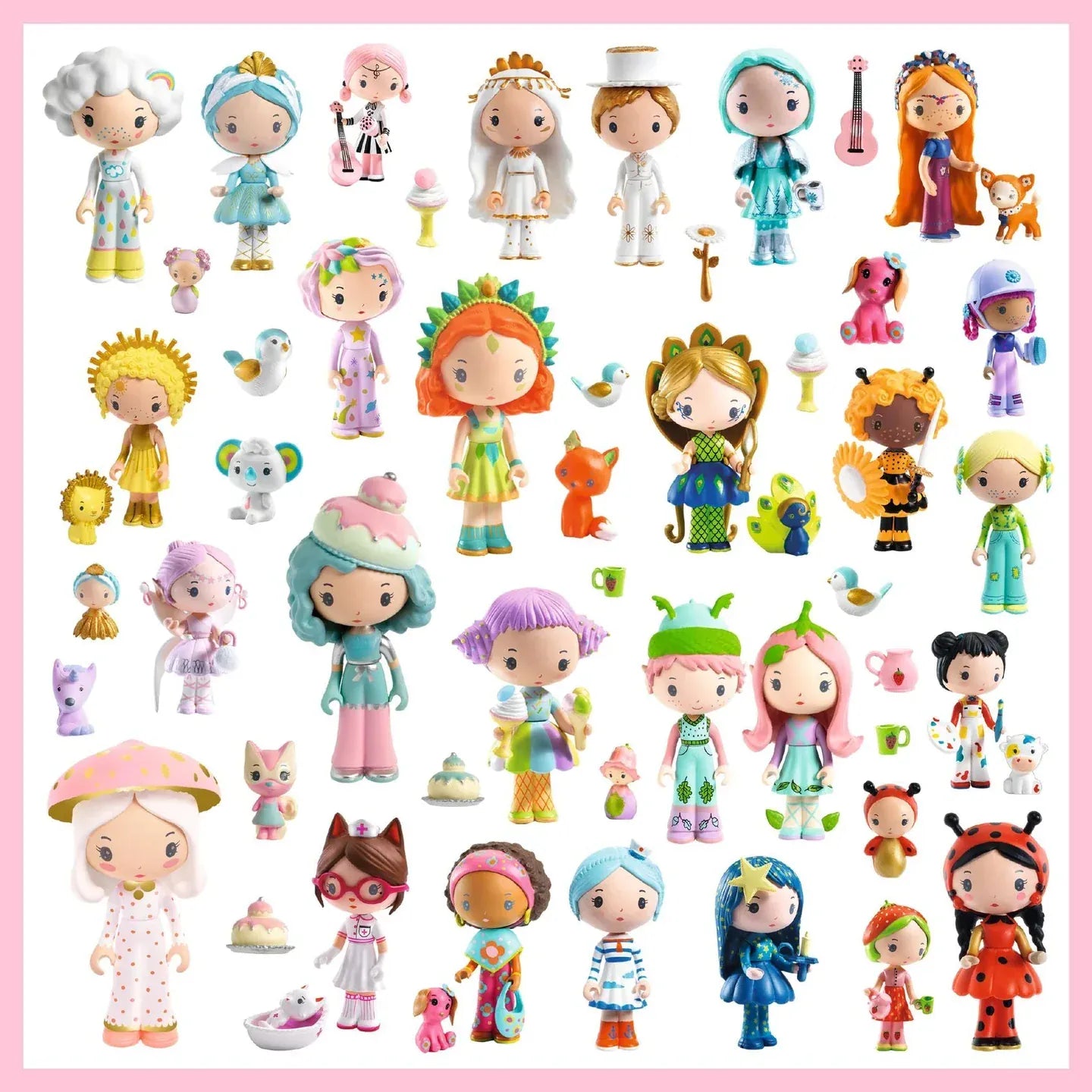 The Little World of Tinyly Sticker Sheets Djeco Lil Tulips