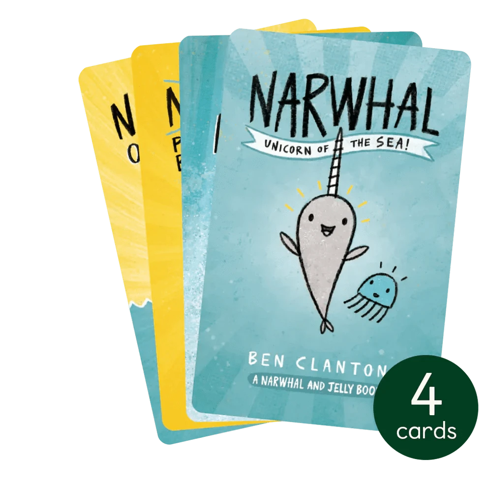 The Narwhal and the Jelly Collection - 4 Audiobook Cards Yoto Lil Tulips