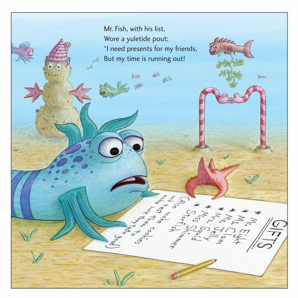 The Not Very Merry Pout-Pout Fish Board Book Macmillan Publishers Lil Tulips