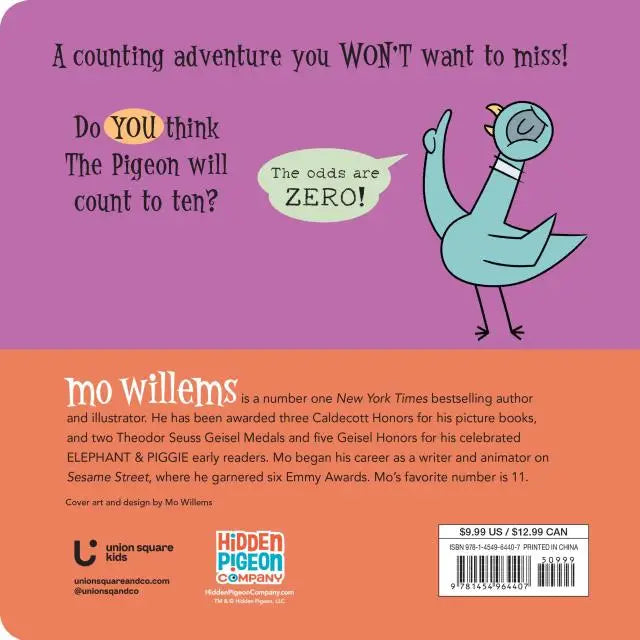 The Pigeon Won’t Count To 10! - Board Book Hachette Lil Tulips