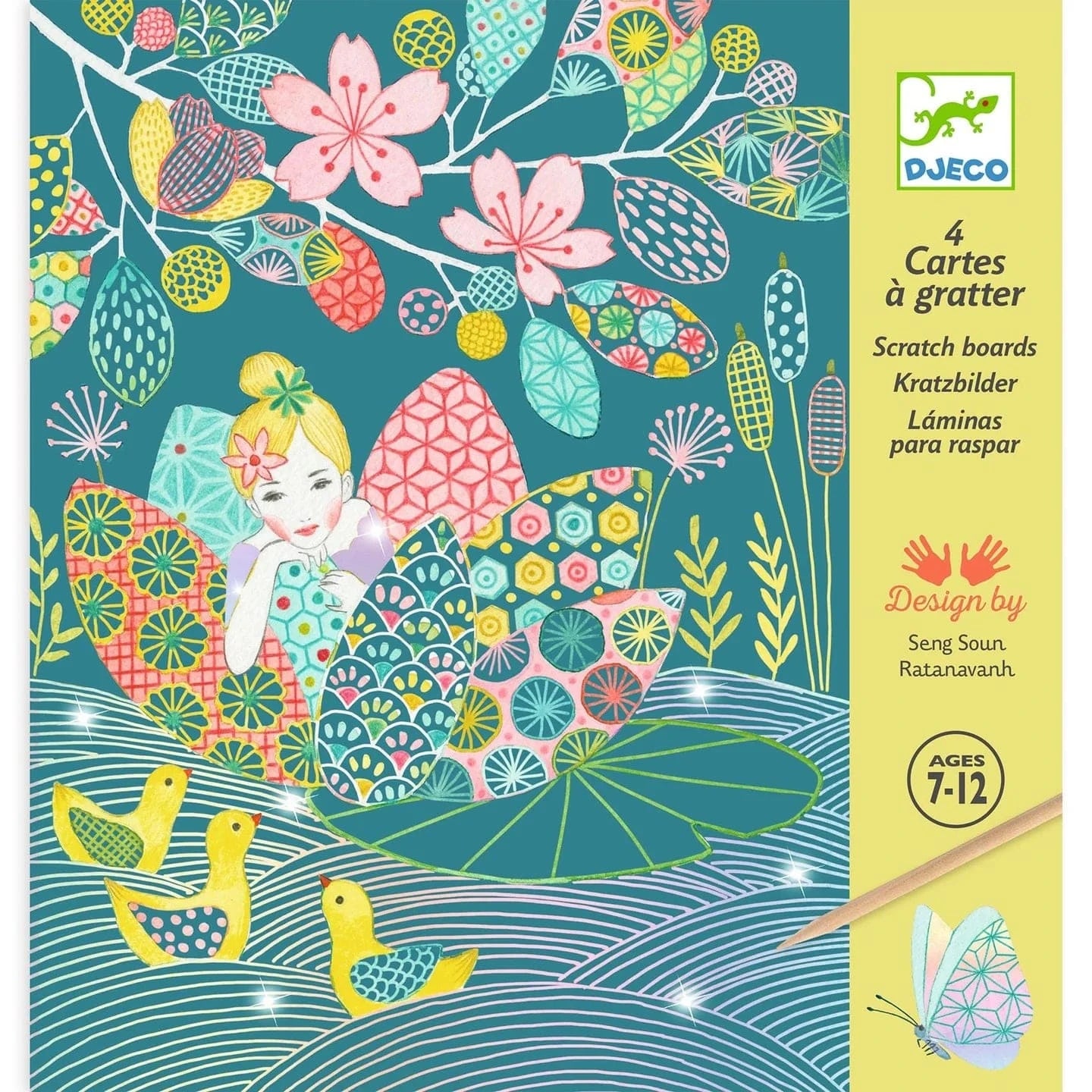 The Pond Scratch Cards Activity Djeco Lil Tulips
