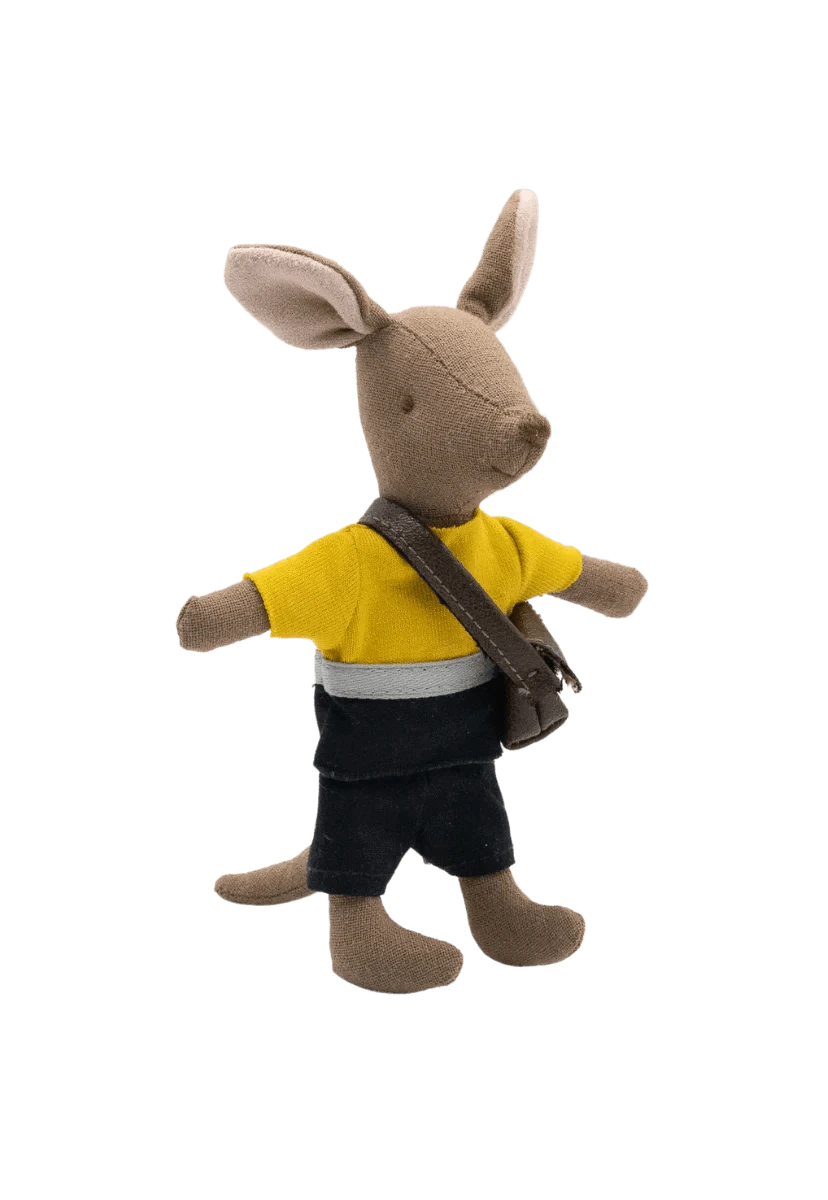 The Postie | Kangaroo Doll with bag in Post Box Rugabub Lil Tulips