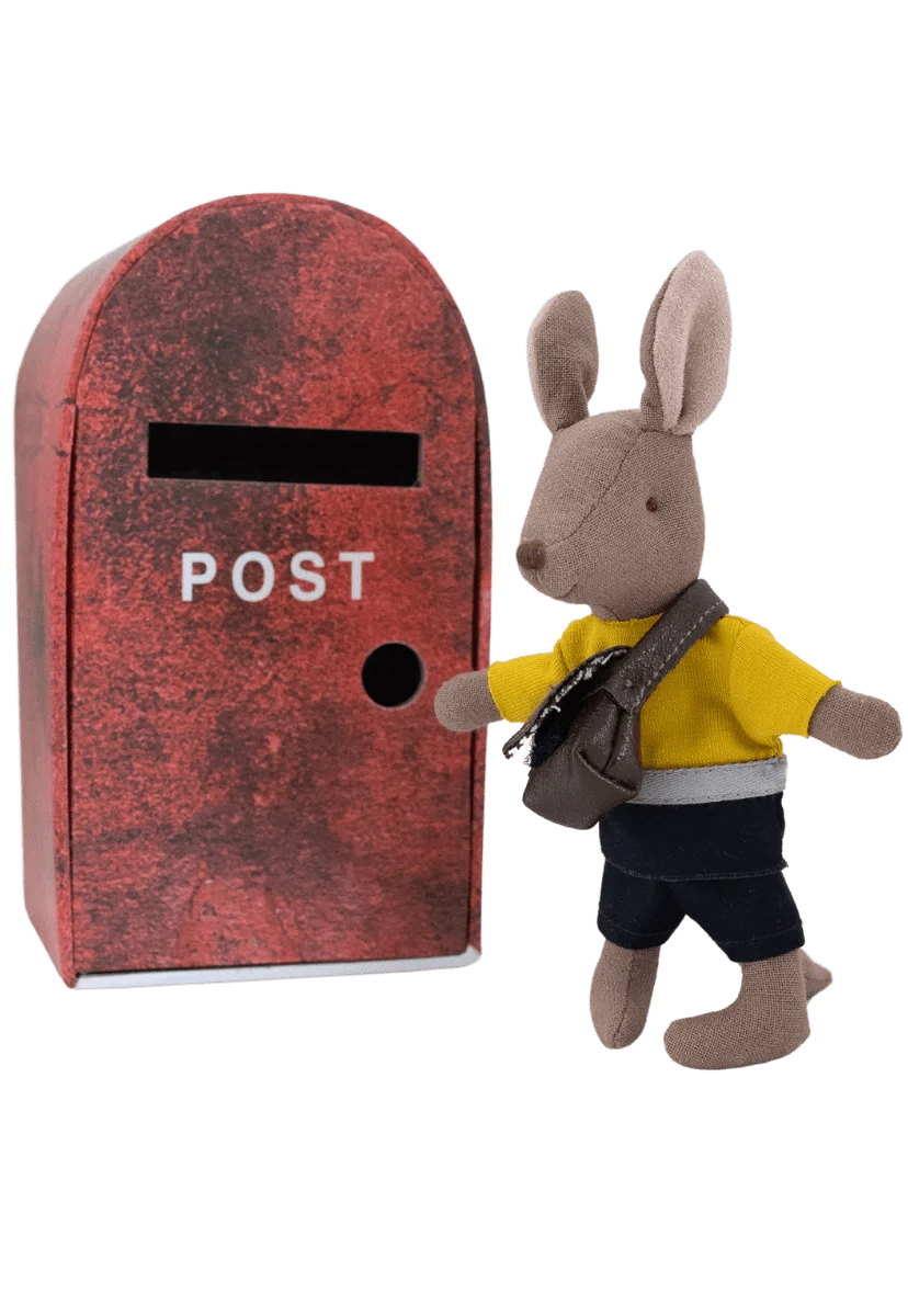 The Postie | Kangaroo Doll with bag in Post Box Rugabub Lil Tulips