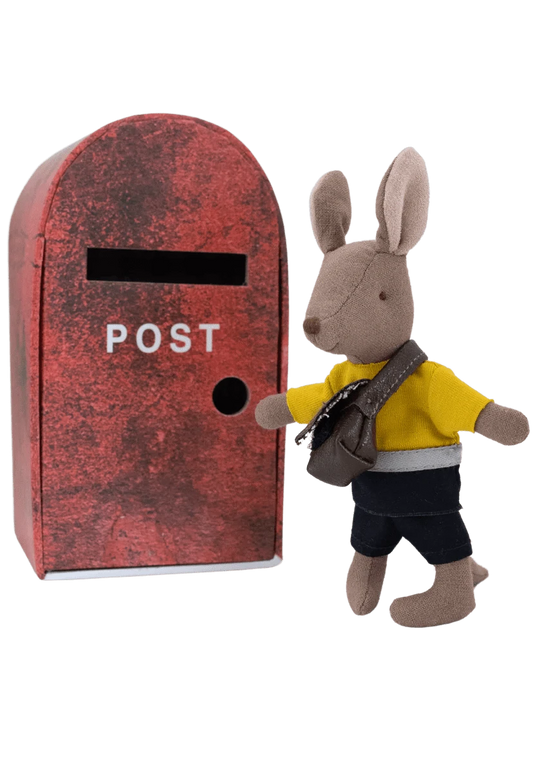 The Postie | Kangaroo Doll with bag in Post Box Rugabub Lil Tulips