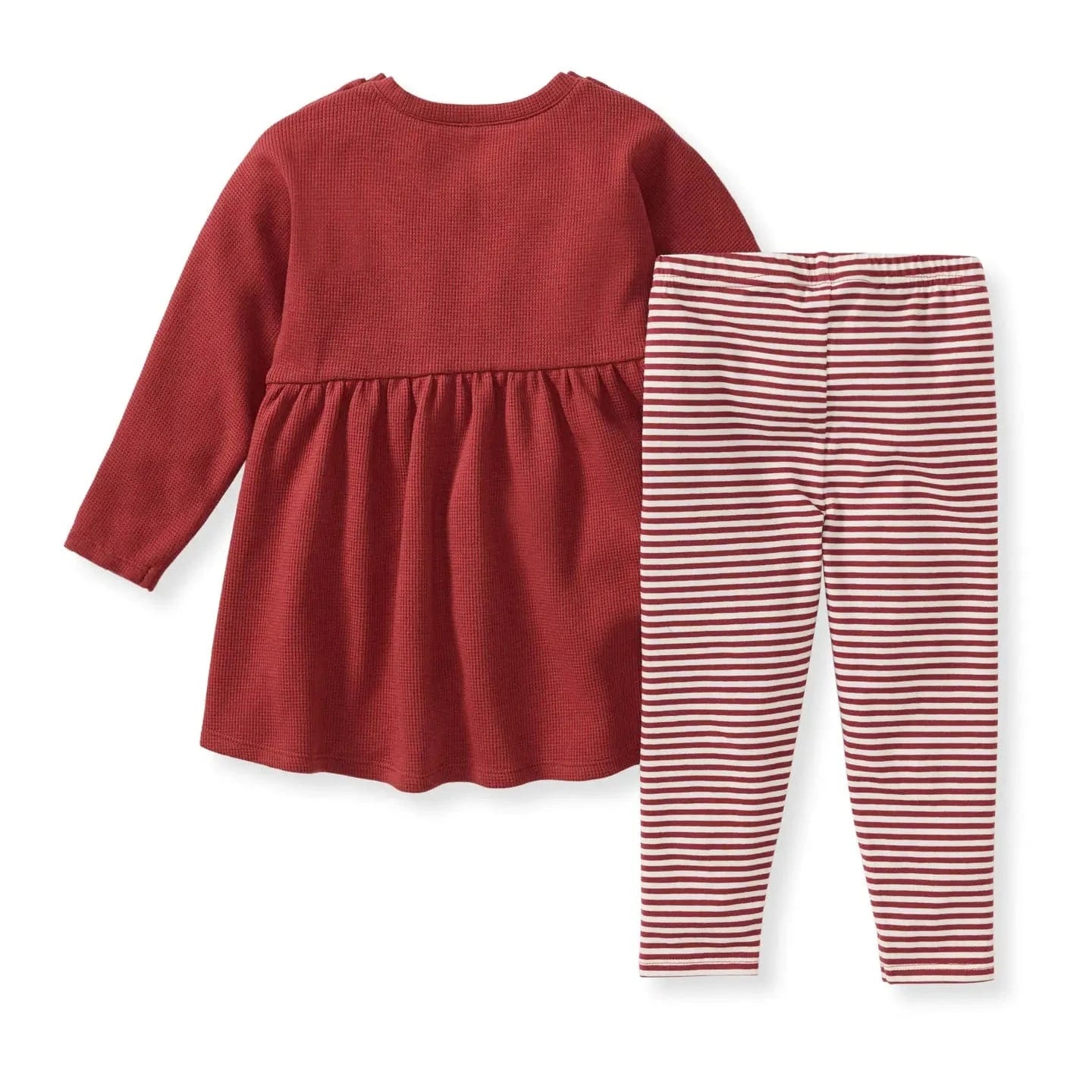 Thermal Organic Girl Tunic & Pants Set Burt's Bees Baby Lil Tulips